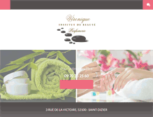 Tablet Screenshot of institutdebeauteveronique.com
